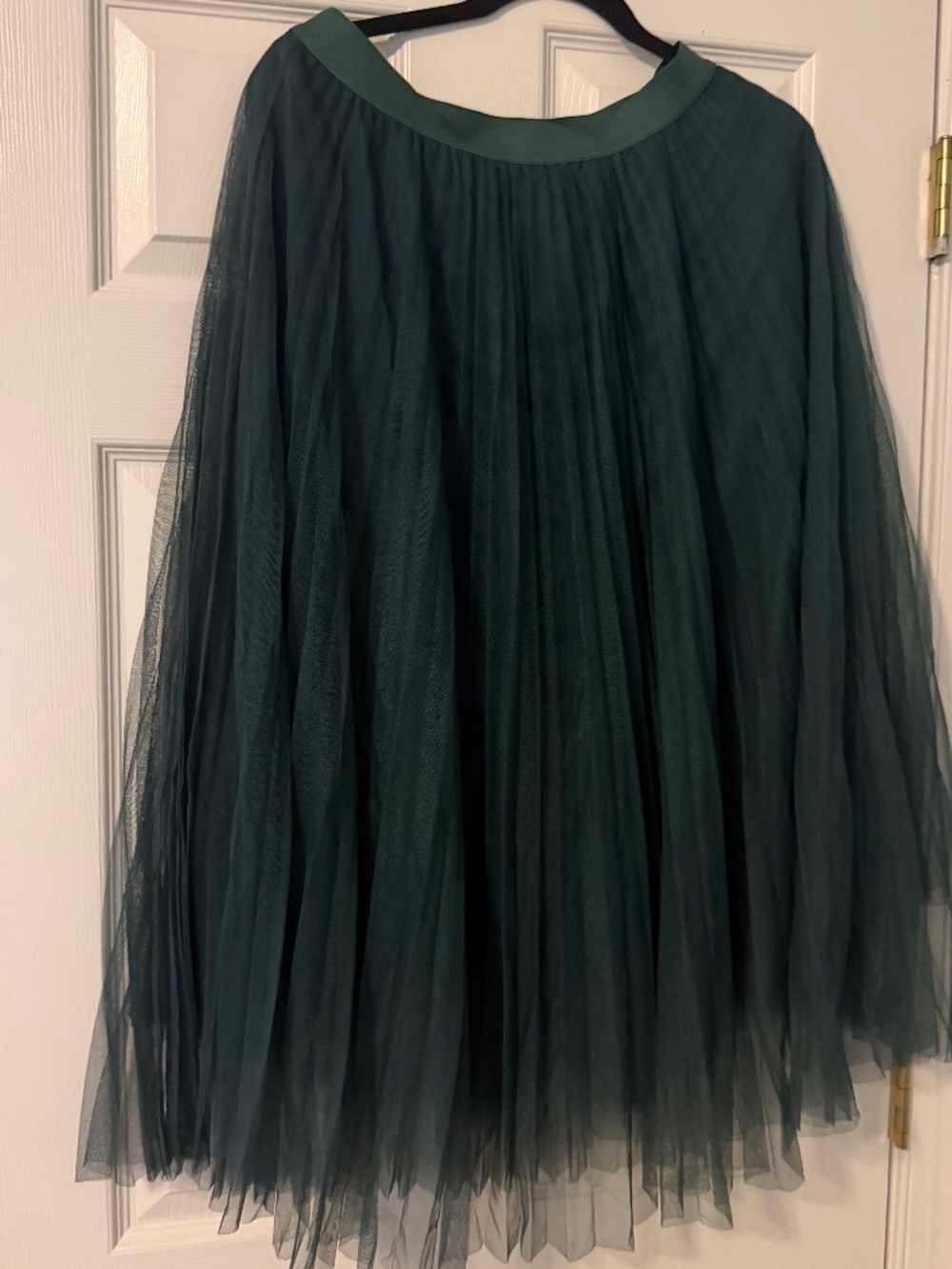 NWOT Morning Lavender Vienna Pleated Tulle Midi Skirt. Large